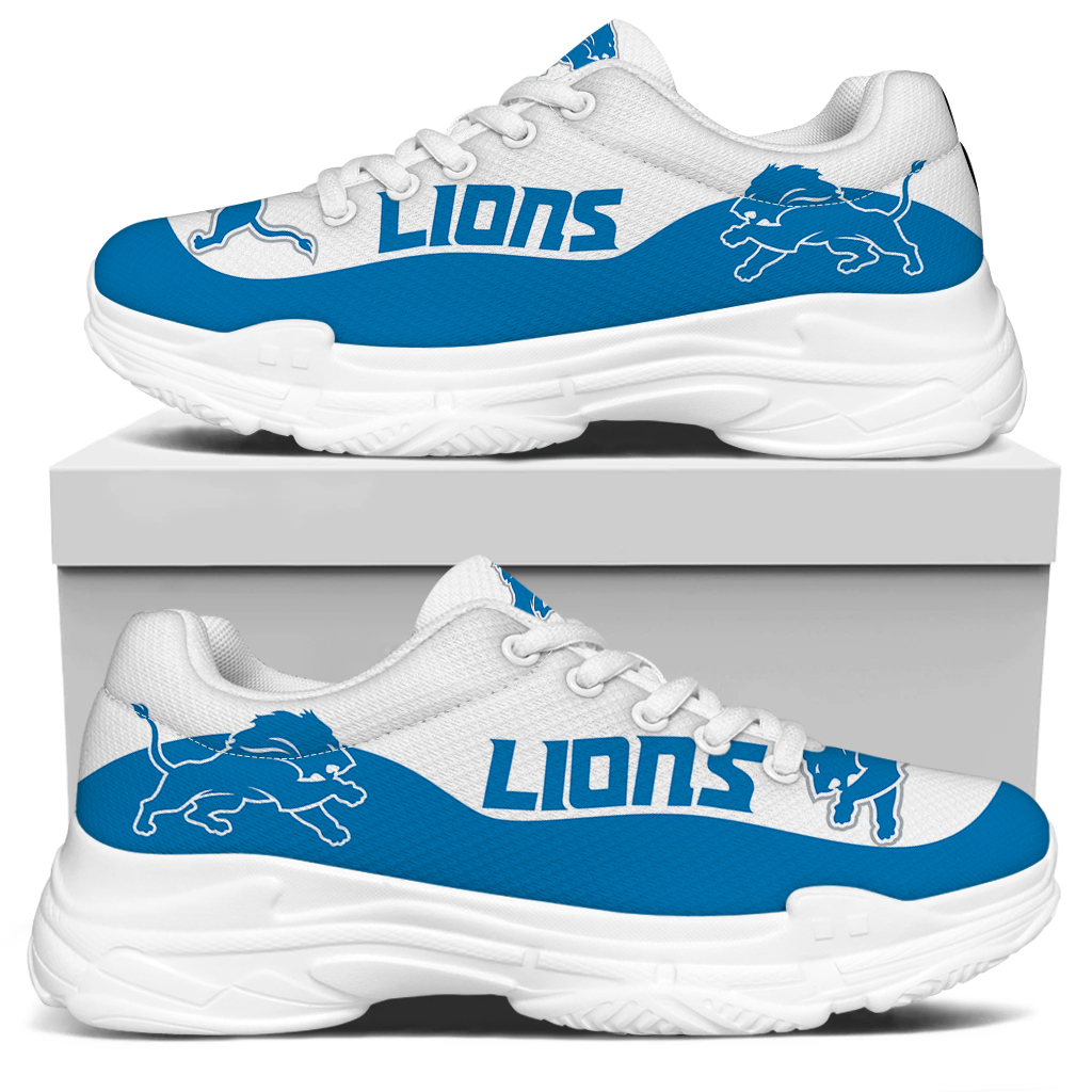 Women's Detroit Lions Edition Chunky Sneakers With Line 002 Women's Detroit Lions Edition Chunky Sneakers With Line 002